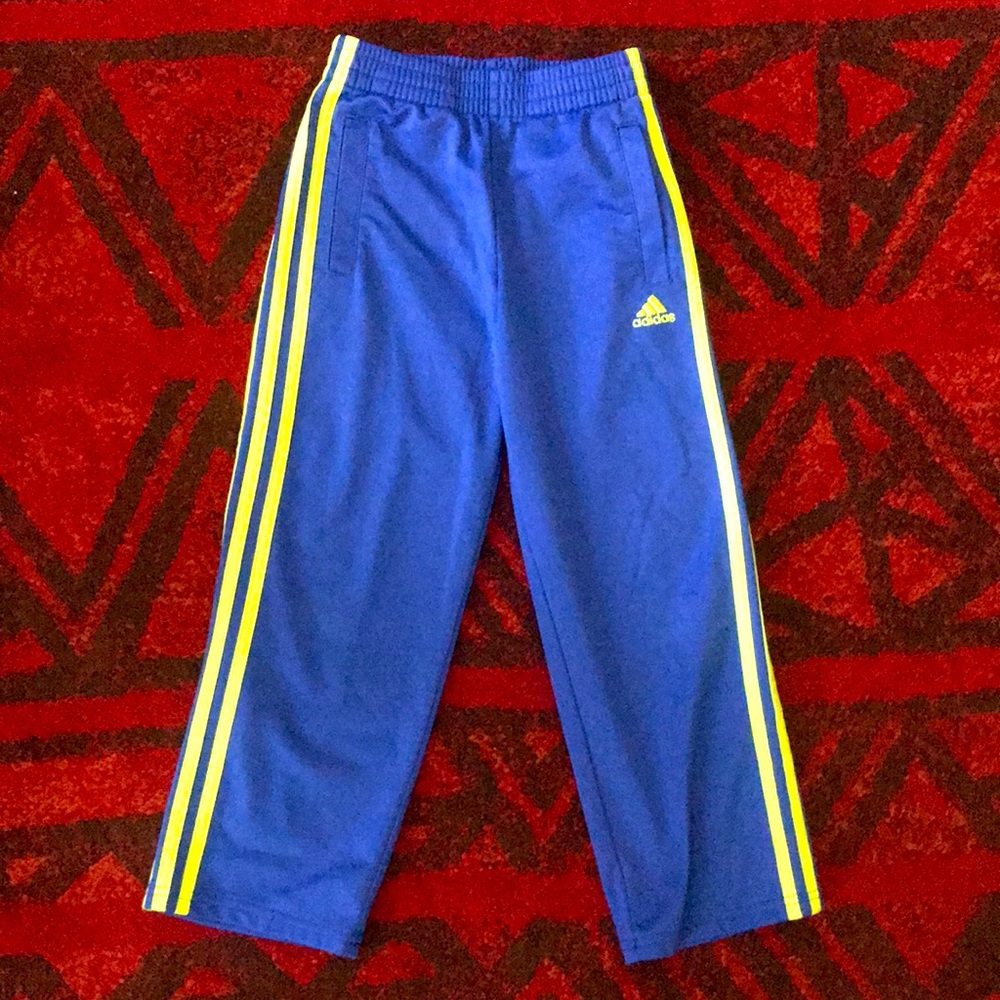 Adidas Blue and Green Classic Joggers